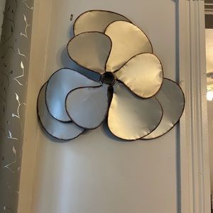 Metal wall flower 3-piece set